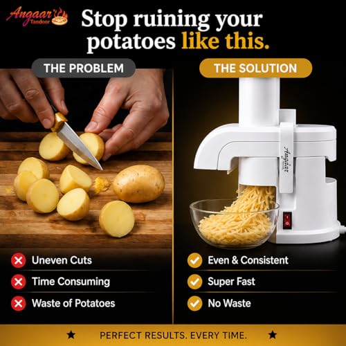 Electric Potato Grater 1000W Heavy Duty Motor