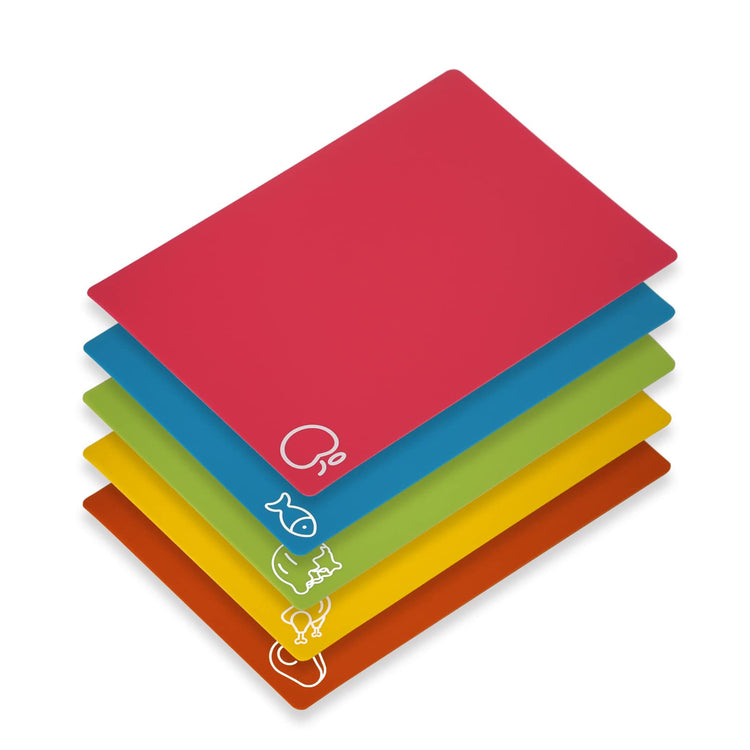 5 Pieces Flexible Cutting Boards (5 Count)