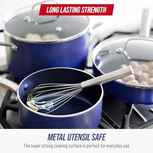 20 Piece Ceramic Nonstick Pots & Pans Cookware Set
