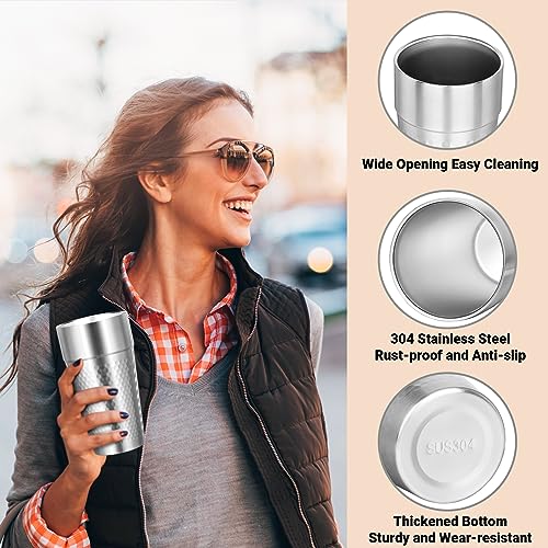 Stainless Cups (stepped diamond-patterned / 19oz,4pcs)