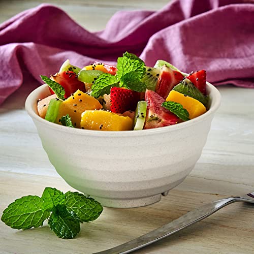 NOT CERAMIC】60 Oz Big Salad Bowl Soup Bowl (Off-White / 60 Oz)
