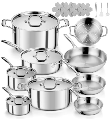 5 Ply Stainless Steel Cookware Set 21 Piece
