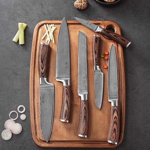 EDIB Damascus Chef Knife Set
