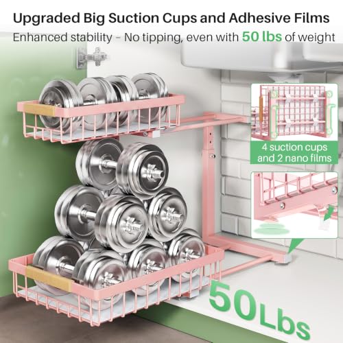 Under Sink Organizer (Pink / 1 Pack)