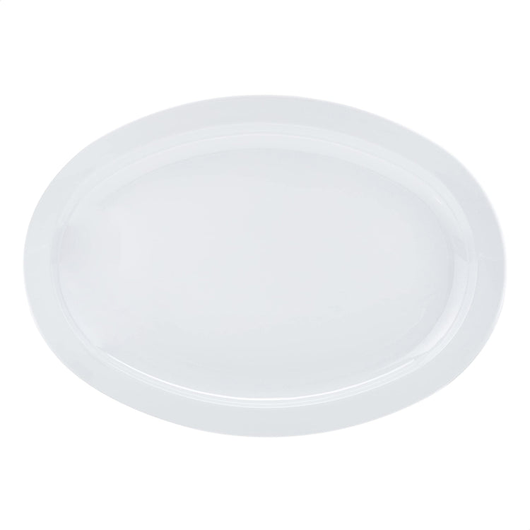 Melamine Oval Serving Platter for Restaurants and Home (6 Count)