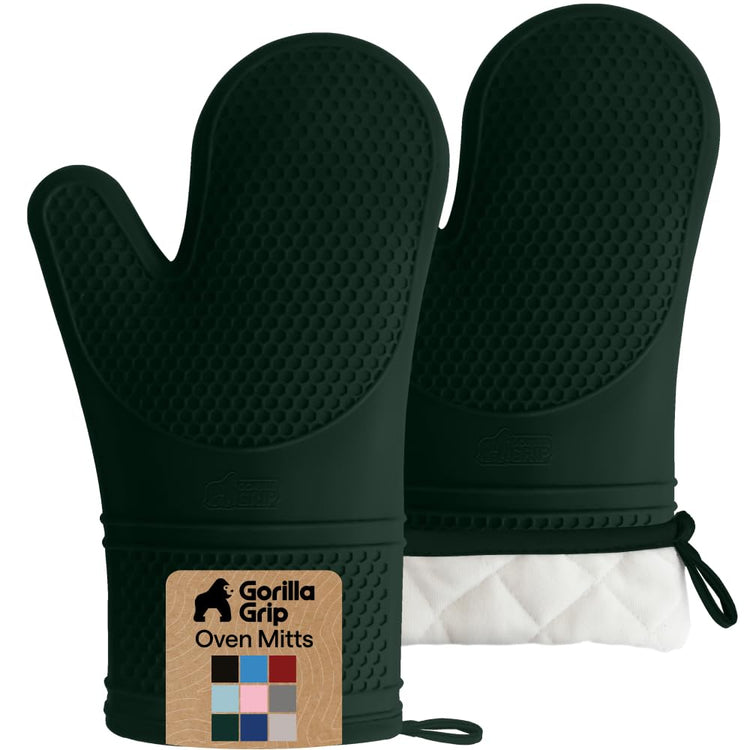 BPA Free Soft Silicone Oven Mitts (2 Count)