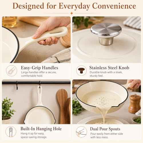 enameled cast iron cookware set