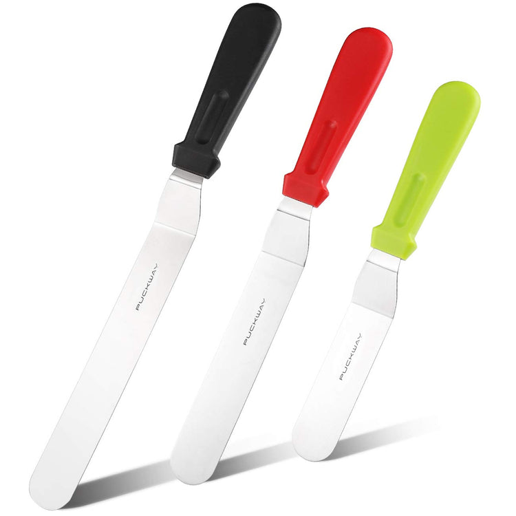 3 Metal Cake Offset Spatulas (3 Count)