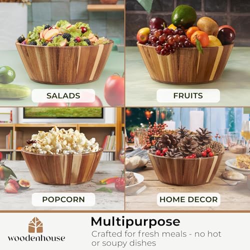 Wooden Salad Bowl (Round / 1 Piece)