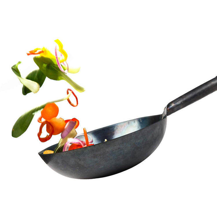 ZhenSanHuan Chinese Hand Hammered Iron Woks and Stir Fry Pans