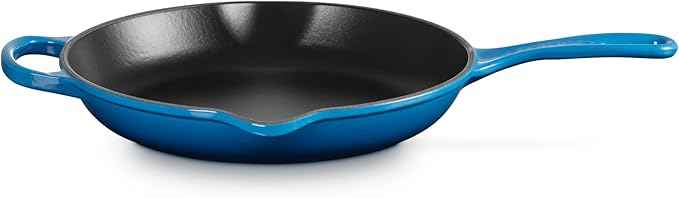 Le Creuset Enameled Cast Iron Signature Iron Handle Skillet, 10.25", Marseille