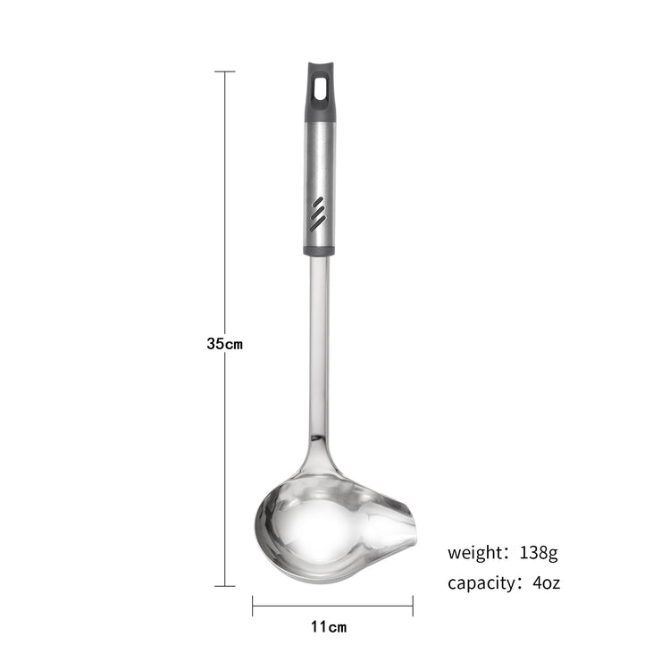 Large Gravy Ladle with Spout