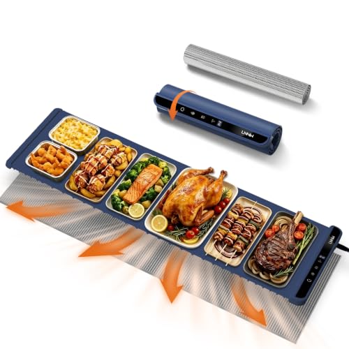 Warming Mat for Food (Dark Blue / 46x15 Inch)