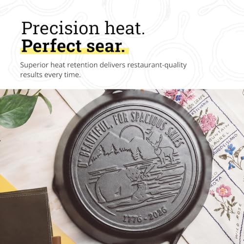 Pre Seasoned Cast Iron Skillet (12 Inch)