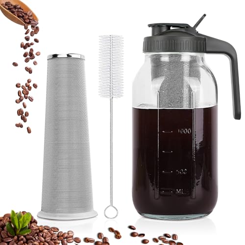 Cold Brew Coffee Maker (Black / 64 Ounces)