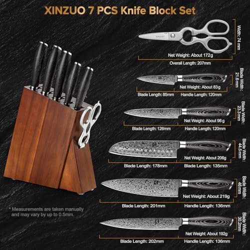 Kitchen Knife Block Set (7 Count)