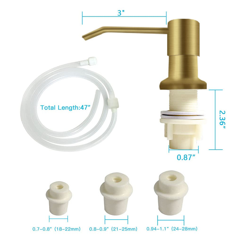 Dish Soap Dispenser for Kitchen Sink