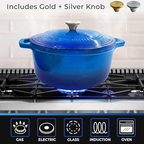Mueller 6qt Enameled Cast Iron Dutch Oven