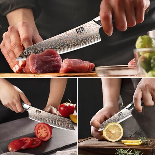 3PCS Damascus Knife Set