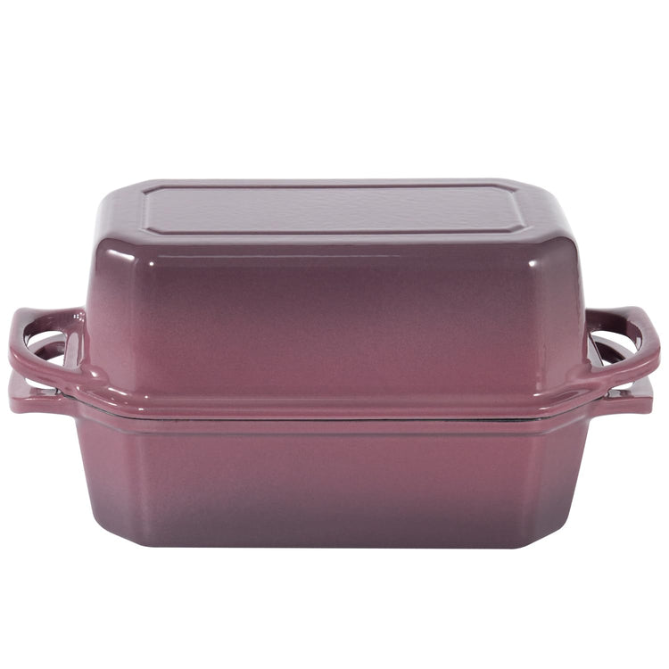 Bread Pan Cast Iron Loaf Pan with Lid Bread Loaf Pan 8.5x4.5 Inch Loaf Pan Enameled Cast Iron Sourdough Loaf Pan
