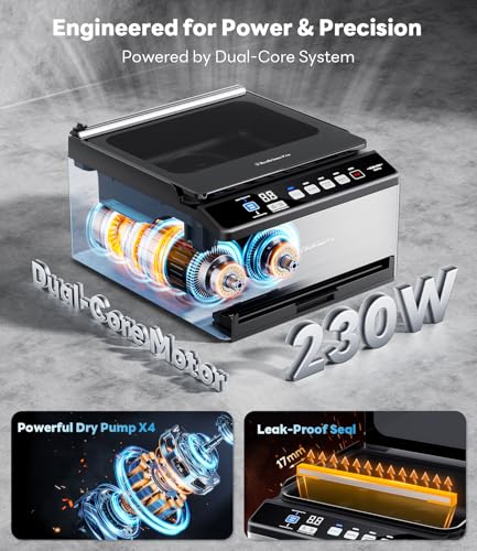 DualCore CVS101 Chamber Vacuum Sealer for Liquids & Sous Vide