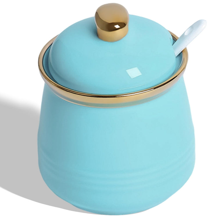 12oz Ceramic Sugar Bowl with Lid and Spoon