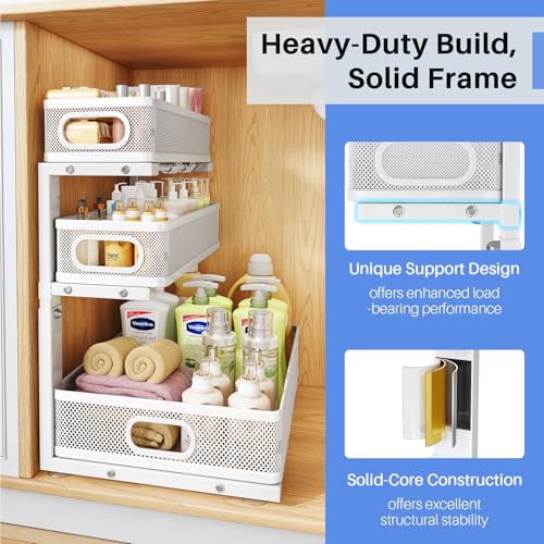 Under Sink Organizer (2-Pack / White)