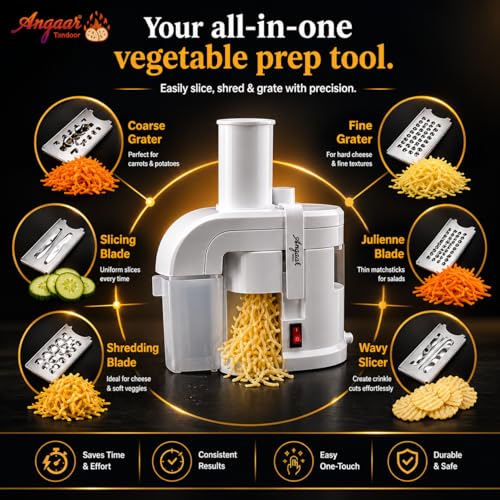 Electric Potato Grater 1000W Heavy Duty Motor