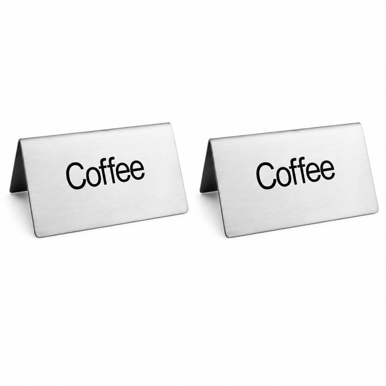 Stainless Steel Table Tent Sign (2 Count)