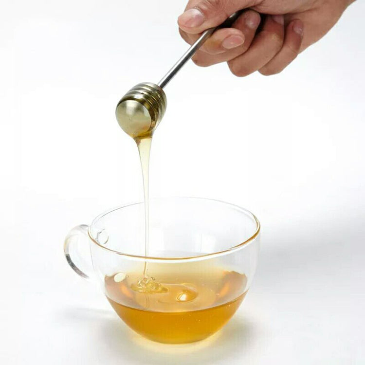 Honey Dipper Stick Stainless Steel Wand for Honey Pot Containers