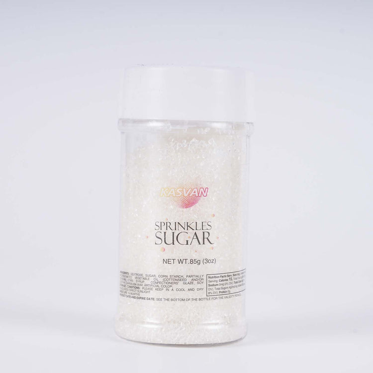 White Sanding Sugar Sprinkles (3.2 Ounce)