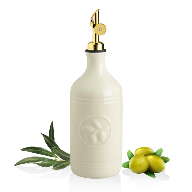 Sweejar 16 Oz Ceramic Olive Oil Dispenser Bottle