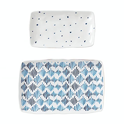 Blue Bay 2 Piece Nesting Platter Set (Platters, Set of 2)