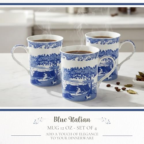Spode Blue Italian Large Mugs