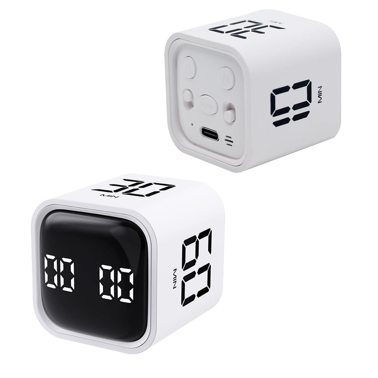 Productivity Timer Flip Gravity Sensor Cube Timer Countdown & Countup (2 Count)