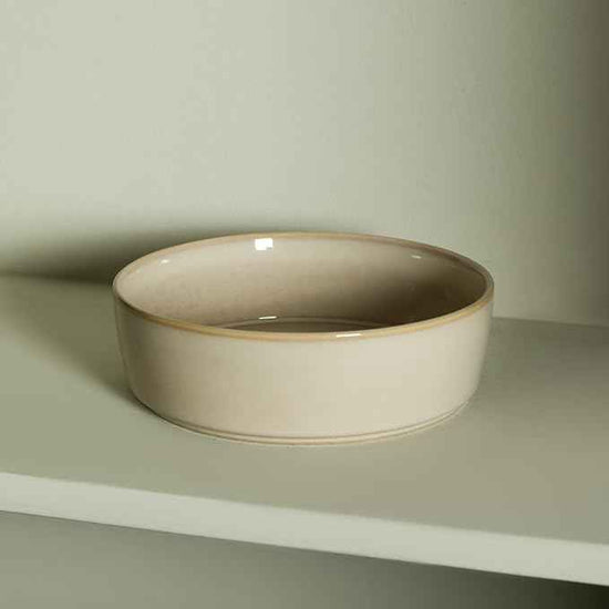 Stone Lain Eden 4-Piece Pasta Bowl Set Stoneware, Beige