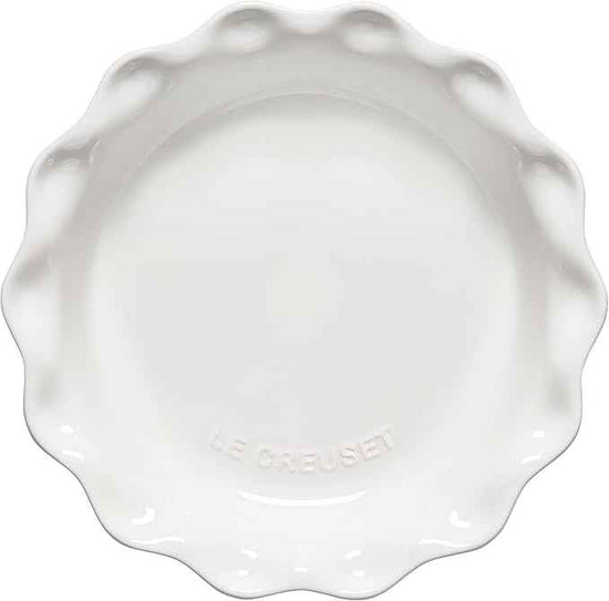 Le Creuset Stoneware 9" Heritage Pie Dish, White