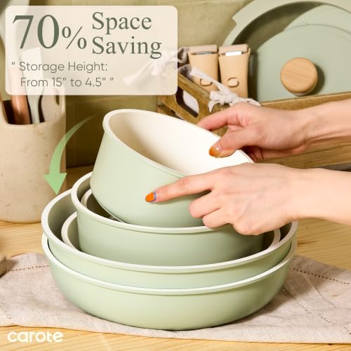 19pcs Pots and Pans Set Non Stick (11 Count)