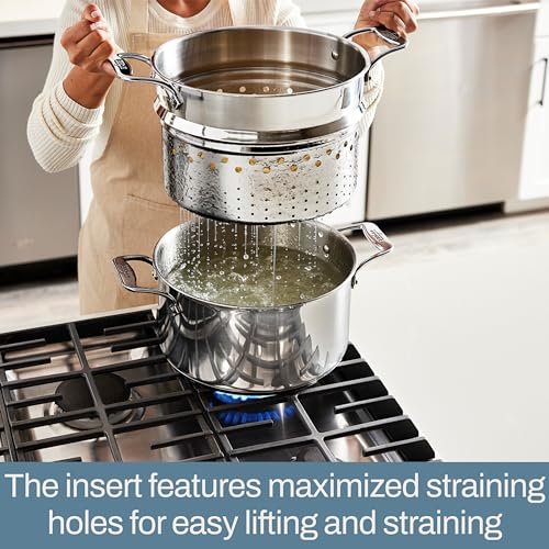 Stockpot 8 qt Stainless Steel Multipot With Insert & Lid