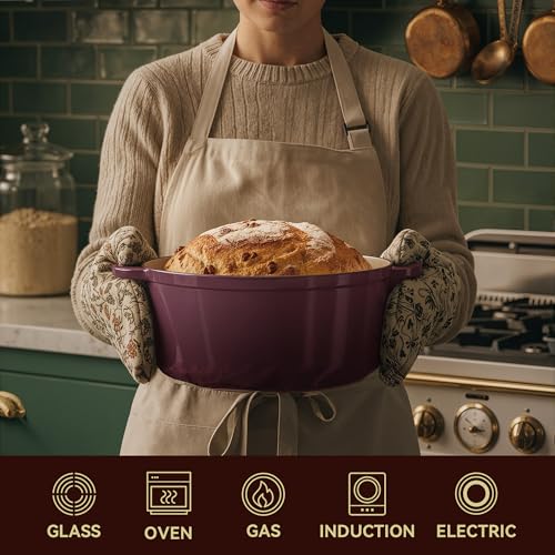 4.5 Quart Dutch Oven Pot with Lid (4.5 QT / Fig)