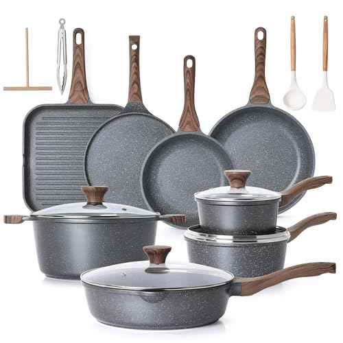 23 PCS Nonstick Granite Cookware Set