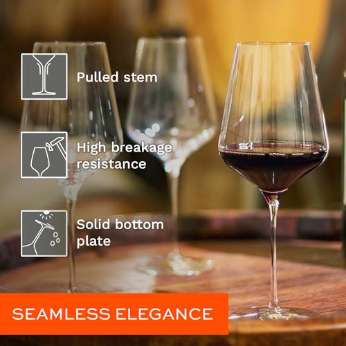 Bordeaux Red Wine Glasses Set of 6 (6 Count)