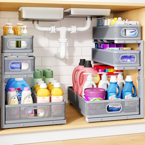 Under Sink Organizer (2-Pack / Gray)