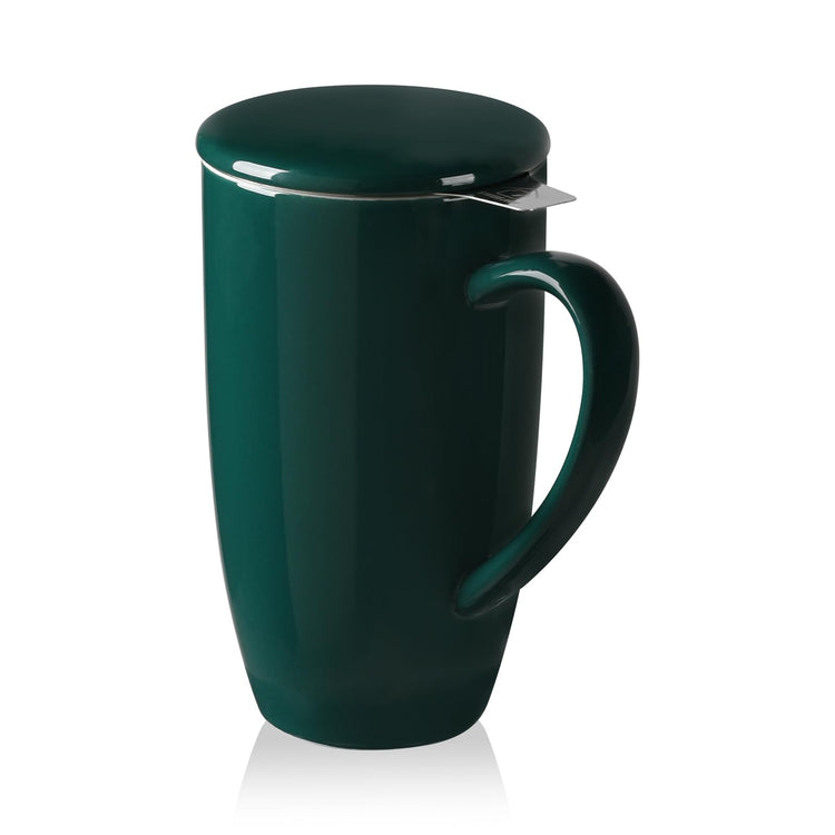 Sweejar Porcelain Tea Infuser Mug with Lid