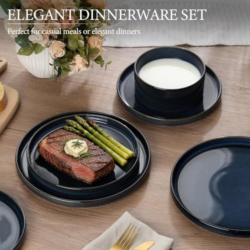 24 Piece Stoneware Dinnerware Sets