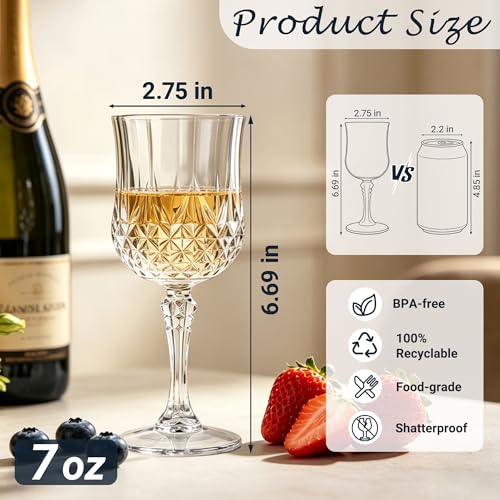 12Pack Plastic Wine Glasses (12 Count)