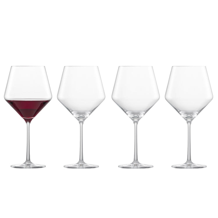 Pure Burgundy Red Wine Glass (4 Count)