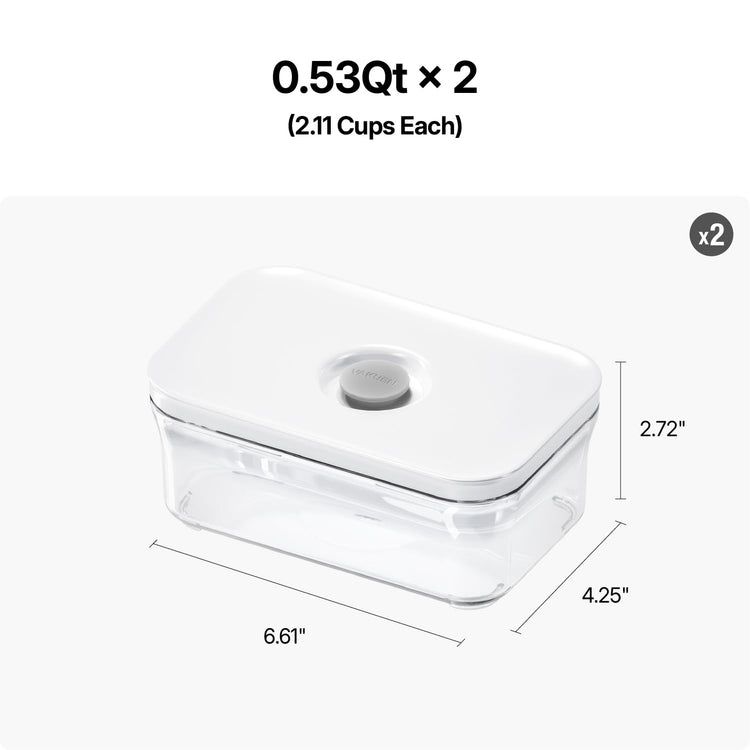 Premium Airtight Food Storage Containers (2 Count)