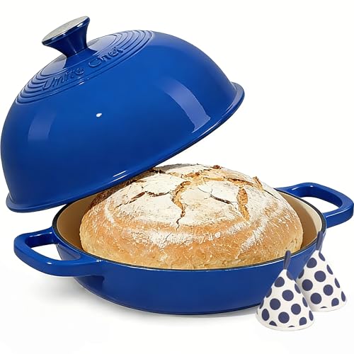 Enamelled Cast Iron Dutch Oven Pot (Blue)