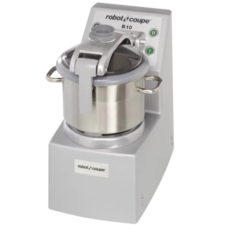 R10 2 Speed Vertical Cutter Mixer Food Processor with 10 Quart Stainless Steel Bowl